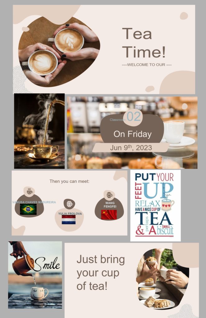 poster informativo del evento Tea time