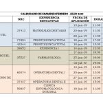 Imagen Calendario de exámenes febrero a julio 2019
