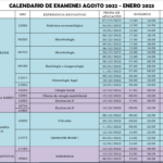 Imagen Calendario de Exámenes Ago 2022 – Ene 2023