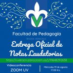 Imagen Entrega de Notas Laudatorias periodo Agosto 2019 – Enero 2020