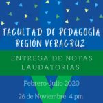 Imagen Invitación Entrega de Notas Laudatorias Periodo Febrero – Julio 2020