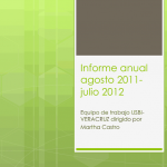 Imagen Informe Anual «Agosto 2011-Julio 2012»